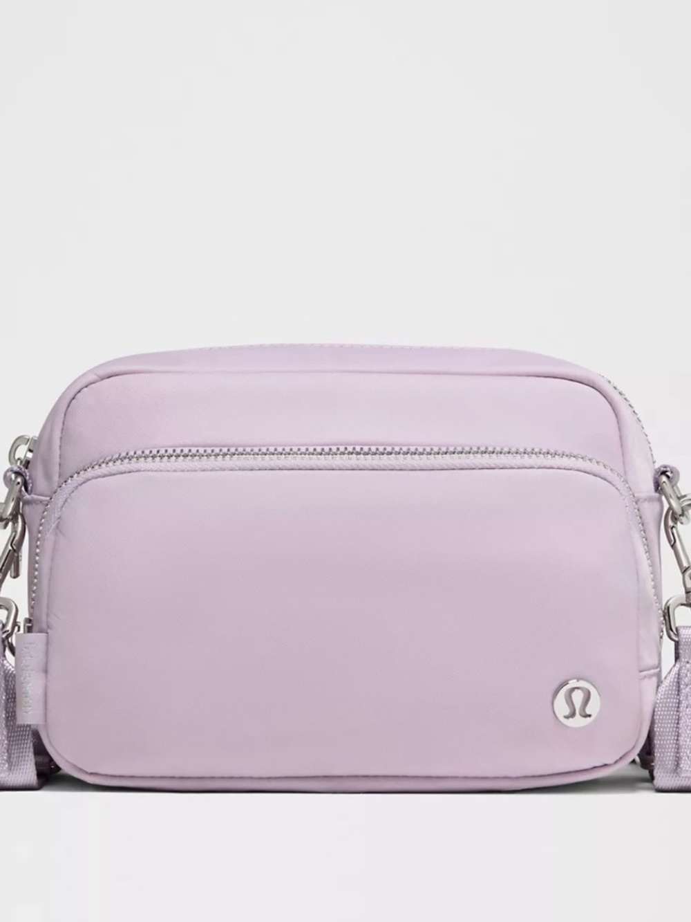 Lululemon Everywhere Crossbody Bag 2L Metal Hardware in Lilac Play/Silver